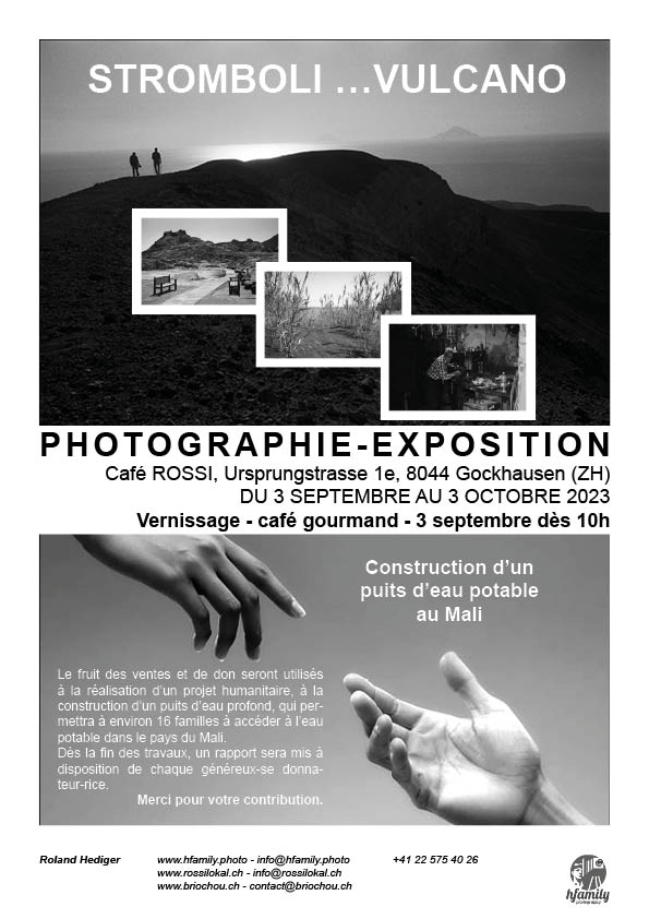 Exposition « Stromboli • Vulcano » à caractère humanitaire dans la région zurichoise
